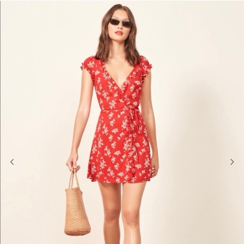 XS Reformation Garnet Dress